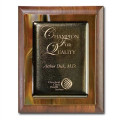 Metallic Fusion Plaque - Walnut/Brown