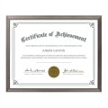 Calais Certificate Frame - Gun Metal