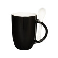 12 oz Dapper Ceramic Mug With Spoon