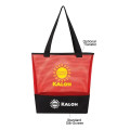 Sheer Mesh Pinstripe Tote Bag