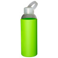 18 oz Glass Bottle With Color Silicone Sleeve