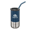 Bondi Double Wall Tumbler w/ Straw -18oz