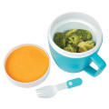 14 Oz. Thermal Mug With Spoon And Fork Set