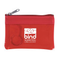 Translucent Zippered Coin Pouch
