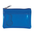 Translucent Zippered Coin Pouch