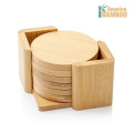 Yorkshire Bamboo VividPrint™ Coaster Set - Round