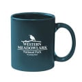 11 Oz. Colored Stoneware Mug With C-Handle