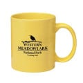 11 Oz. Colored Stoneware Mug With C-Handle