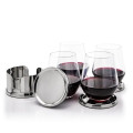 Baldoni Coasters & Reina Stemless Wine Set