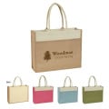 Jute Tote Bag With Front Pocket