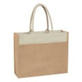 Jute Tote Bag With Front Pocket