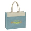 Jute Tote Bag With Front Pocket