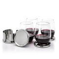 Baldoni Coasters & Stanford Stemless Wine Set