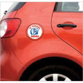 Car Sign Circle Magnet 3-3/4 Diameter