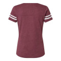 LAT Women's Football V-Neck Fine Jersey Tee