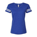 LAT Women's Football V-Neck Fine Jersey Tee