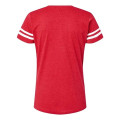 LAT Women's Football V-Neck Fine Jersey Tee