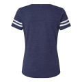 LAT Women's Football V-Neck Fine Jersey Tee