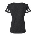 LAT Women's Football V-Neck Fine Jersey Tee