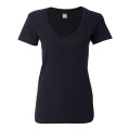 J. America Women's V-Neck Slub T-Shirt