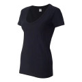 J. America Women's V-Neck Slub T-Shirt