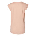 BELLA + CANVAS Women's Flowy Rolled Cuffs Muscle Tee