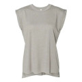 BELLA + CANVAS Women's Flowy Rolled Cuffs Muscle Tee