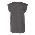 BELLA + CANVAS Women's Flowy Rolled Cuffs Muscle Tee