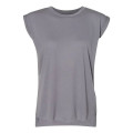 BELLA + CANVAS Women's Flowy Rolled Cuffs Muscle Tee