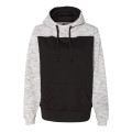 J. America Men's Melange Fleece Colorblocked Hooded Sweat...
