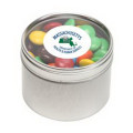 M&Ms® Plain in Sm Round Window Tin