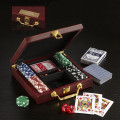 Wooden Box Poker Set