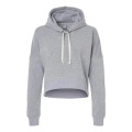 J. America Women's Crop Hooded Sweatshirt
