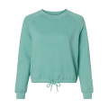 LAT Women's Relaxed 3-End Boxy Fleece Crewneck Sweatshirt