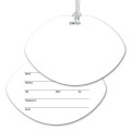 Ultra-Thin Football Luggage Tag with Clear Strap