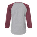LAT Women's Baseball Fine Jersey Three-Quarter Sleeve Tee