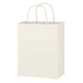 Kraft Paper White Shopping Bag - 8" x 10-1/4"