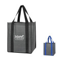 Heathered Non-Woven Shopper Tote Bag