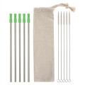 5-Pack Stainless Straw Kit with Cotton Pouch