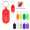 Push Pop Stress Reliever Key Tag