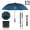 60" Arc Vented Umbrella with 100% rPET canopy