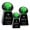 Celestina Award - Black/Emerald