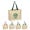 Natural Cotton Canvas Tote Bag