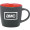 12 oz. Matte Black Ceramic Coffee Mug with Colored Interior