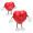 Valentine Heart Stress Reliever Figure