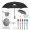 48" Arc Blanc Noir Inversion Umbrella