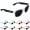 Two-Tone White Frame Sunglasses