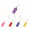 2 Bubbles Push Pop Keychain 