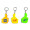 Thumb up tape measure key chain