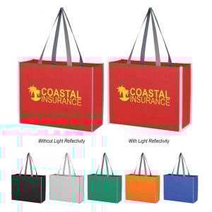Non-Woven Reflective Edge Tote Bag
